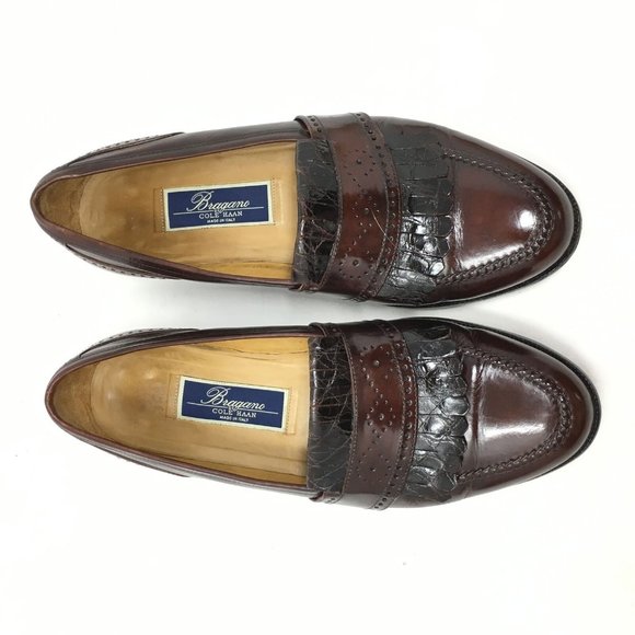 Bragano by Cole Haan Loafers Shoes Size 8.5 Croc main image 4